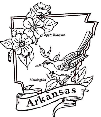 Arkansas coloring page | Free Printable Coloring Pages