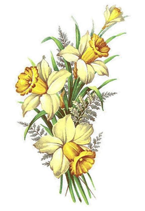 Yellow Daffodil Jonquil Flower Floral Select-A-Size Waterslide Ceramic ...