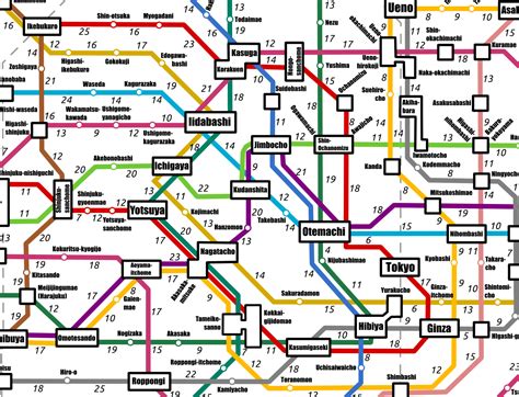 Tokyo Train And Subway Map - Kaleb Watson