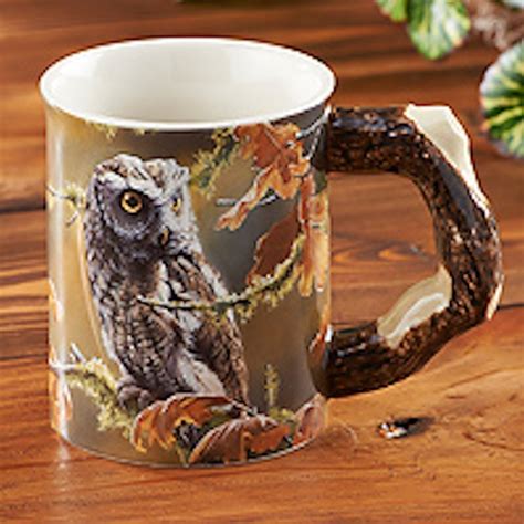 Owl Sculpted Coffee Mug