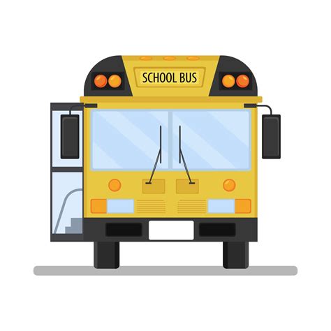 Front School Bus Vector