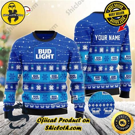 Personalized Deer Bud Light Ugly Beer Sweater - Shicloth