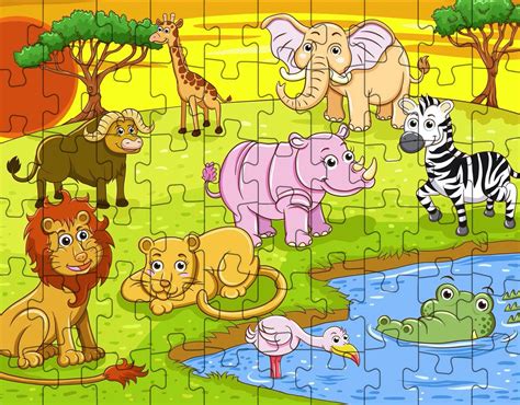 Animals Jigsaw Puzzle ~ Kids Puzzles - 12 to 1000 Pieces - Made in Oz