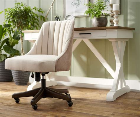 Broyhill Castillo Beige Channel Stitch Office Chair | Big Lots Computer Chair, Desk Chair ...