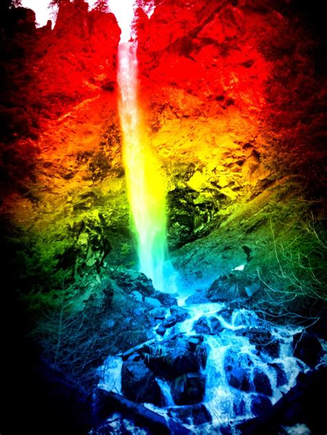 #rainbow #waterfall | Waterfall, Outdoor, Water