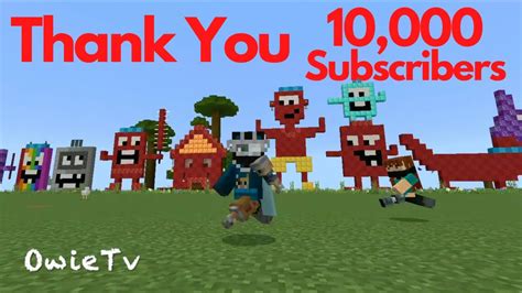 Thank You 10,000 Subscribers! | Owie Tv Thank You Song with Minecraft Numberblocks - YouTube Music