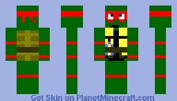 tmnt raphael Minecraft Skin