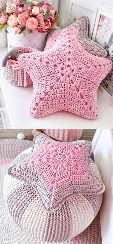 Star-Shaped Pillow Crochet Ideas - Your Crochet