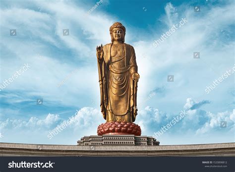 Spring Temple Buddha Sky Background Stock Photo 1520898812 | Shutterstock