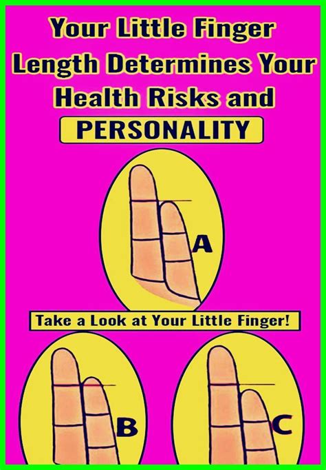 Your little finger length determines your health risks and personality – Artofit