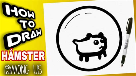 HOW TO DRAW AMONG US HAMSTER | PET | AMONG US DRAWINGS | como dibujar ...