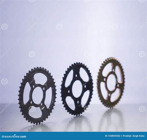 Sprockets or Motorcycles Sprockets or Gears Stock Photo - Image of ...