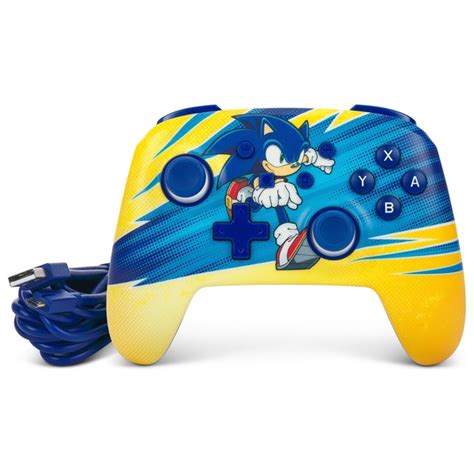 PowerA Enhanced Wired Controller for Nintendo Switch - Sonic Boost | Smyths Toys UK