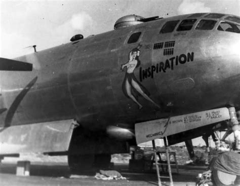 B-29 Superfortress 42-63440 nose art "Inspiration" | World War Photos