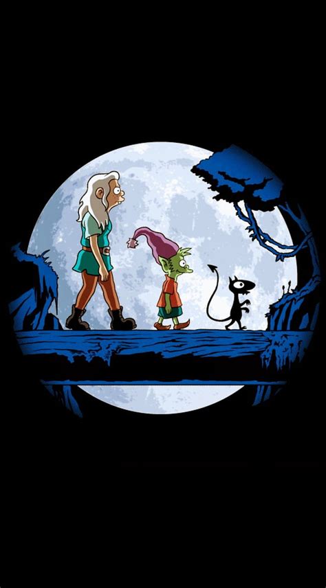 Disenchantment, cartoon, cute, hakuna matata, moon, stoner, funny, HD ...