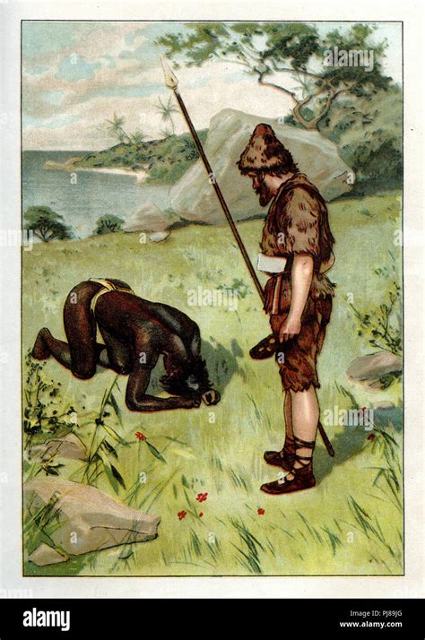 Robinson Crusoe Illustration High Resolution Stock Photography and Images - Alamy