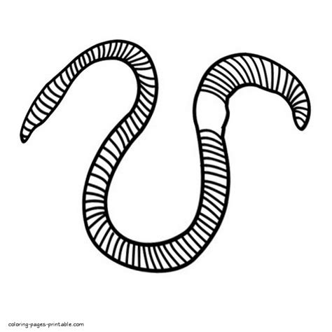 Free Worm Coloring Pages Coloring Pages