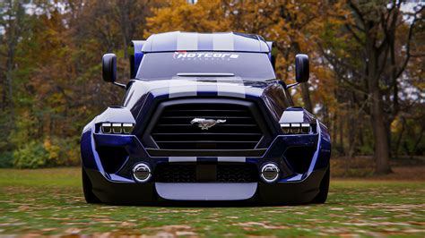 Our Digital Rendering Turns The Ford Mustang Into The Semi-Truck We Didn’t Know We Needed