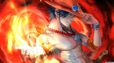 Best One Piece Desktop Wallpaper Portgas D One Piece Ace Wallpaper 4k ...