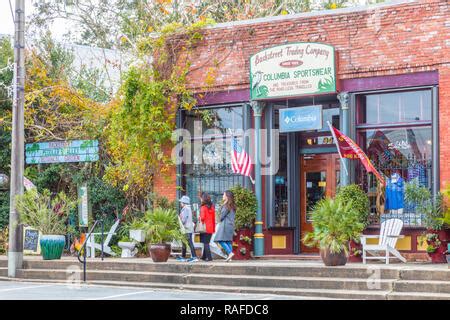 Commercial historic district of Apalachicola in the Panhandle area or ...