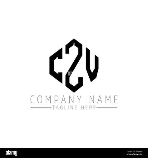 CZV letter logo design with polygon shape. CZV polygon and cube shape logo design. CZV hexagon ...