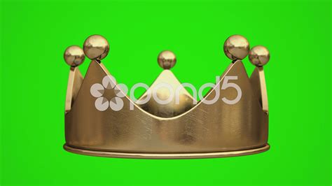 Green Gold Crown Background