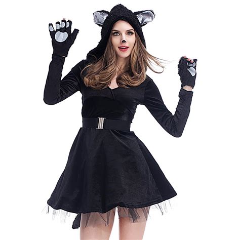 Achetez en Gros noir kitty chat costume en Ligne à des Grossistes noir kitty chat costume ...