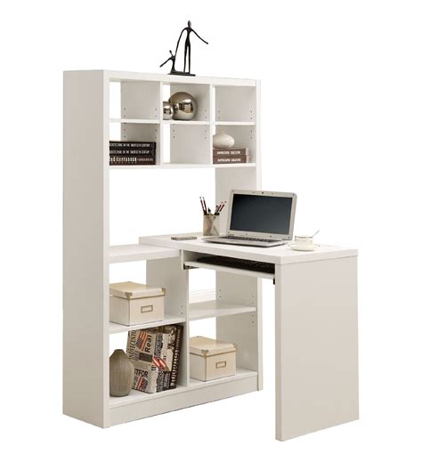 White Corner Desk: White Corner Desk With Hutch