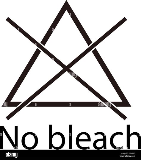 No bleach sign. Laundry sign. Editable vector Stock Vector Image & Art ...