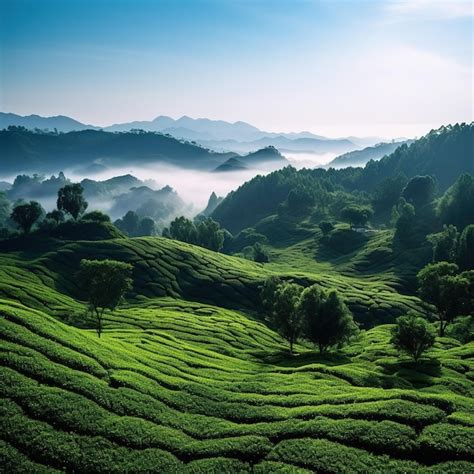 Premium AI Image | rice terraces in china