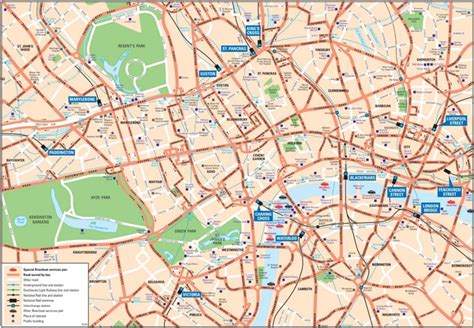 London city centre map - Ontheworldmap.com