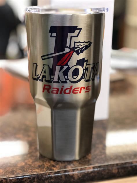 Lakota Raiders Stainless Steel Tumbler - 30oz - Octagon Base – R & R ...