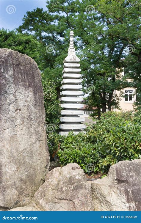 Japanese Garden Sculpture stock photo. Image of history - 43241912