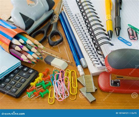 School Office Supplies Stock Image - Image: 10744121