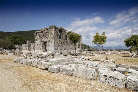 Ancient City of Kaunos, Dalyan Valley, Turkey. Kaunos Latin: Caunus Was ...