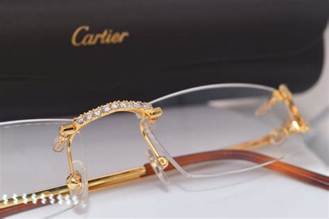 2.00CT Bust Down Cartier Glasses Custom Diamond Cartier Frames | Etsy