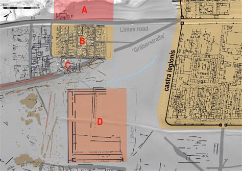 Overview of the governmental complex with the newly discovered castra ...