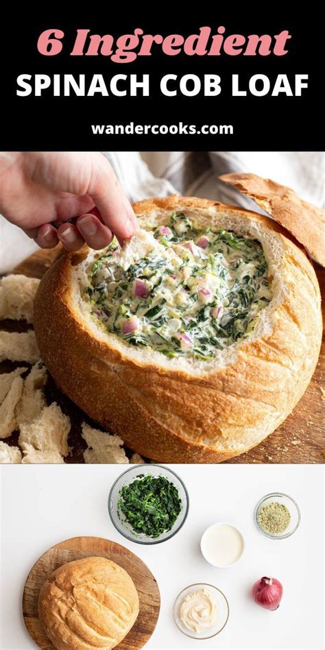 Quick creamy spinach cob loaf dip – Artofit