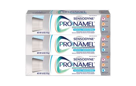 Sensodyne Pronamel Gentle Whitening Enamel Toothpaste for Sensitive Teeth, Alpine Breeze - 4 ...