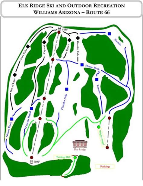 Elk Ridge Ski Trail Map, Free Download