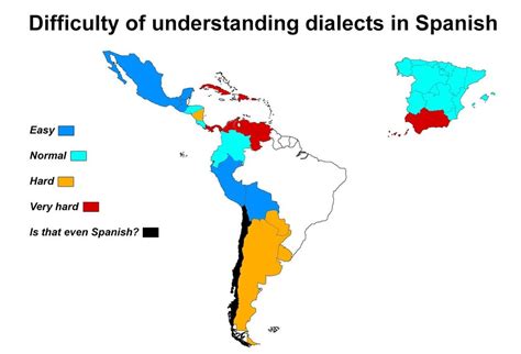 Difficulty of understanding Spanish accents : r/MapPorn