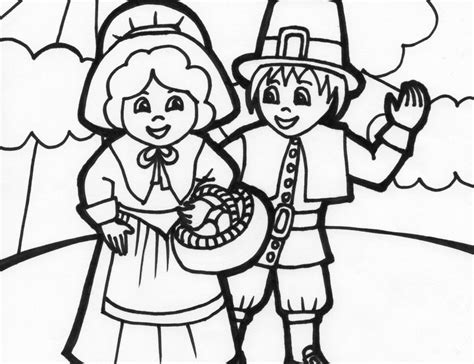pilgrim coloring pages - Clip Art Library