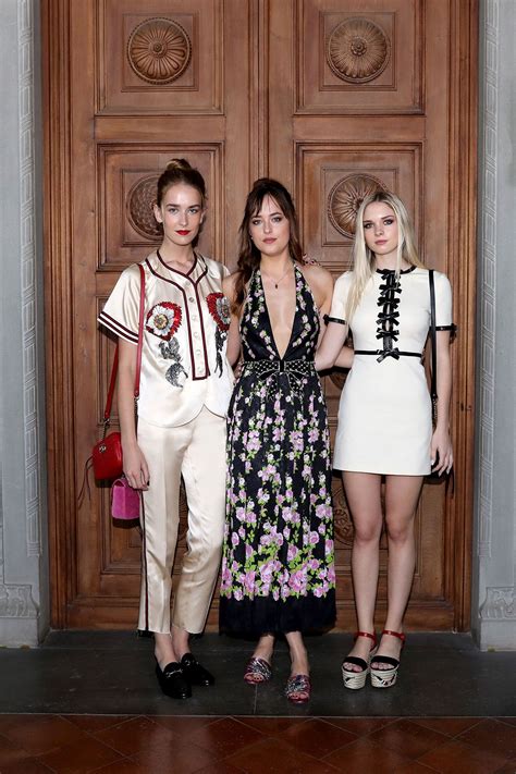 Dakota Johnson Takes Her Sisters Stella Banderas And Grace Johnson To Gucci Show | British Vogue ...