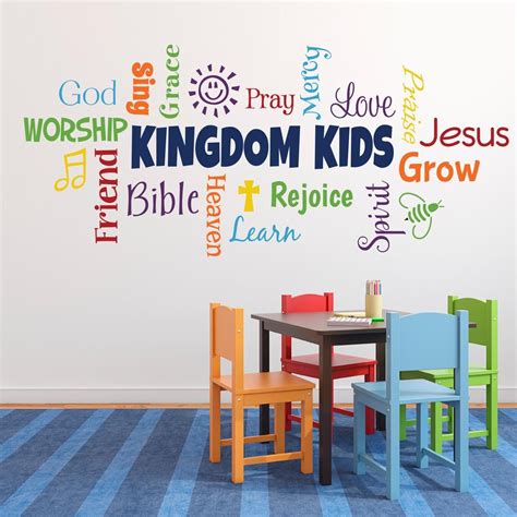 Word Collage, KINGDOM KIDS, Sunday School, Church Nursery, Fellowship ...