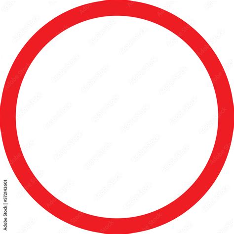 red circle frame icon Stock Vector | Adobe Stock