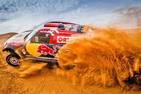 car, Rally, sand, desert, race cars, Mini Cooper HD Wallpaper