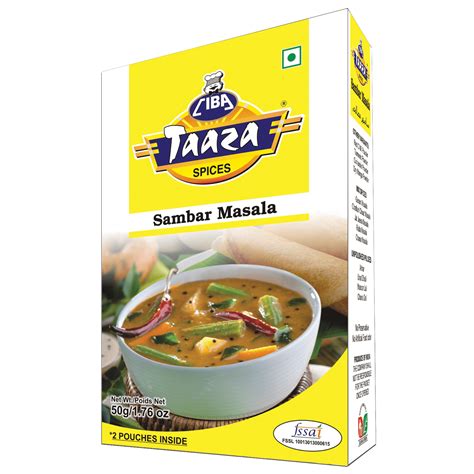 Sambar Masala Powder, 50g - Ciba Taaza Spices