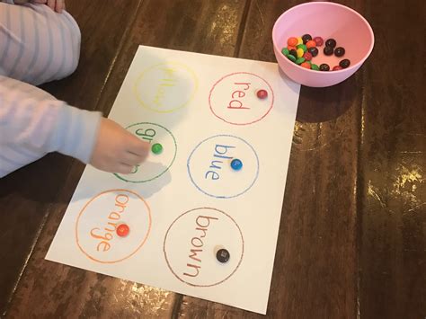 M&M COLOR SORT ACTIVITY - Teacher Turned Mom