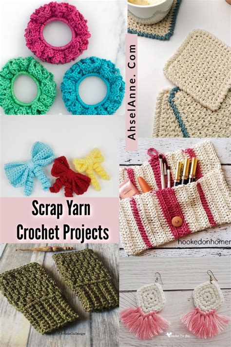 Scrap Yarn Crochet Projects - Left Over Yarn Projects - Ahsel Anne