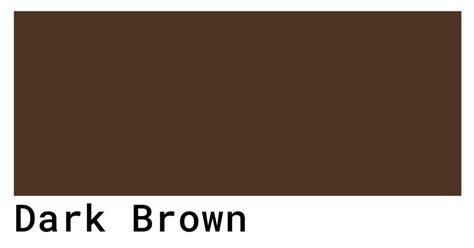 Dark Brown Color Codes - The Hex, RGB and CMYK Values That You Need